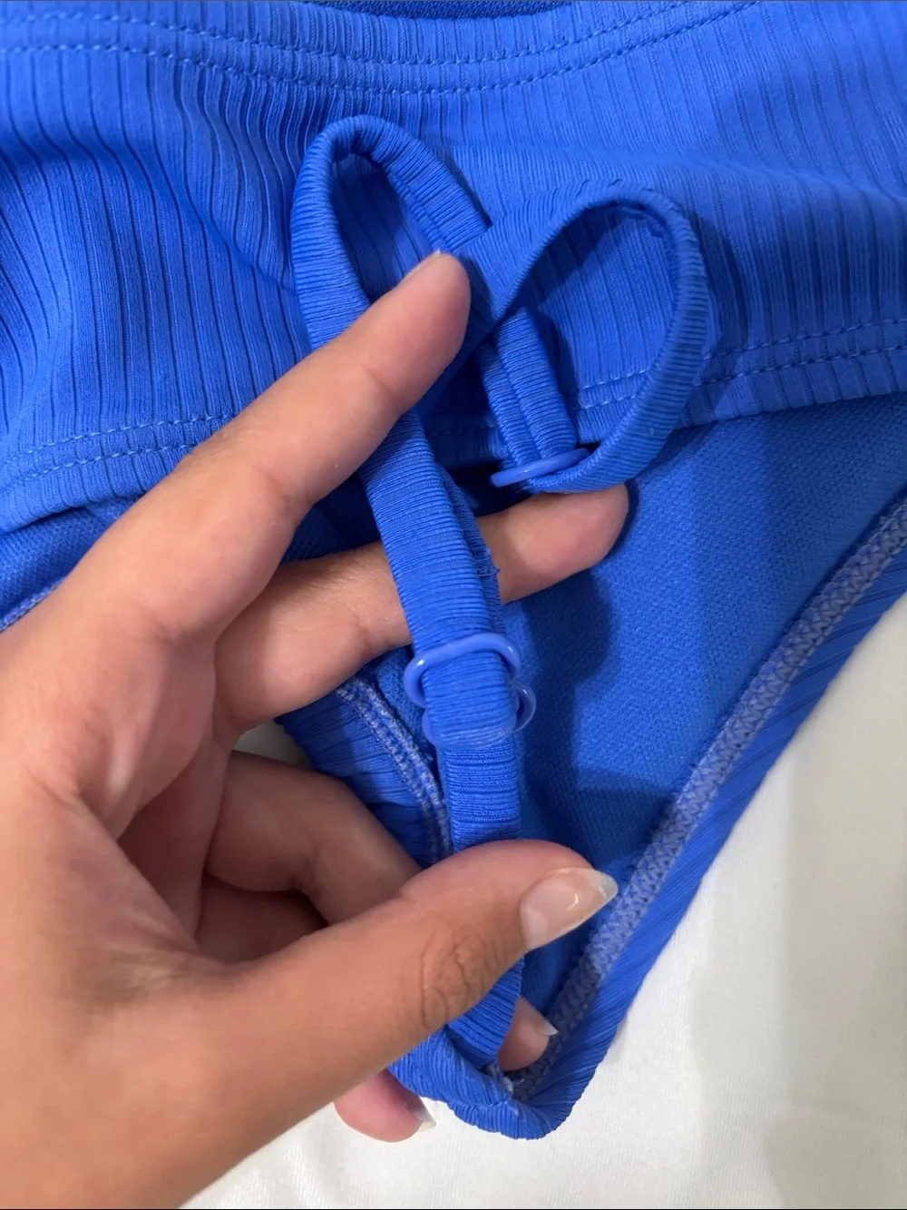 Target Girls Bright Blue Ribbed Two-Piece Swim Bikini